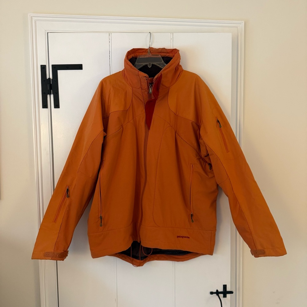 Vintage Patagonia Technical Storm Jacket - Rare Pumpkin Orange - Size XL